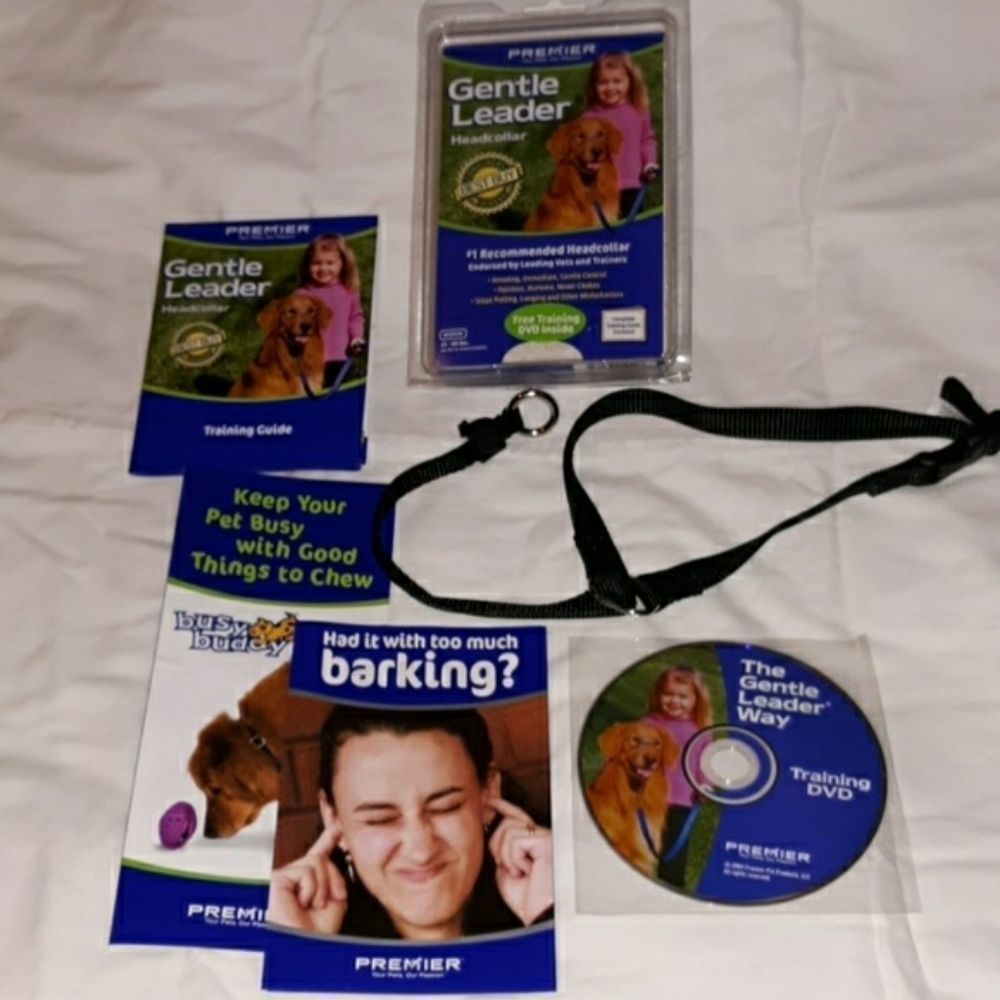 NEW Gentle Leader Dog Headcollar & Training DVD M